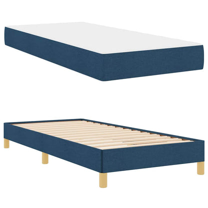Letto a molle con materasso Blu 90 x 190 cm Tessuto | homemem39