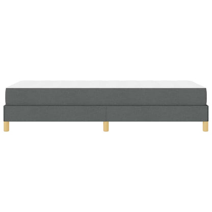 Letto a molle con materasso Grigio scuro 90 x 200 cm Tessuto | homemem39