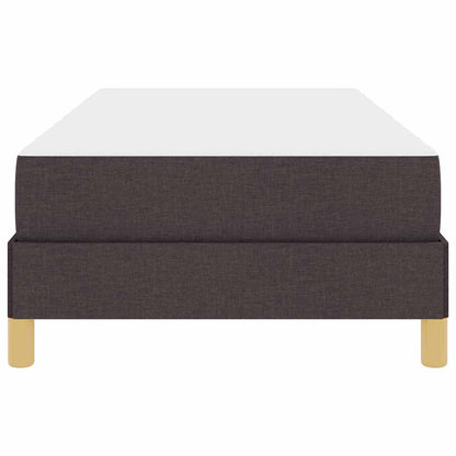Letto a molle con materasso Marrone Scuro 90 x 200 cm Tessuto | homemem39
