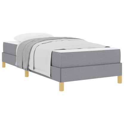 Letto a molle con materasso Grigio chiaro 100 x 200 cm Tessuto | homemem39