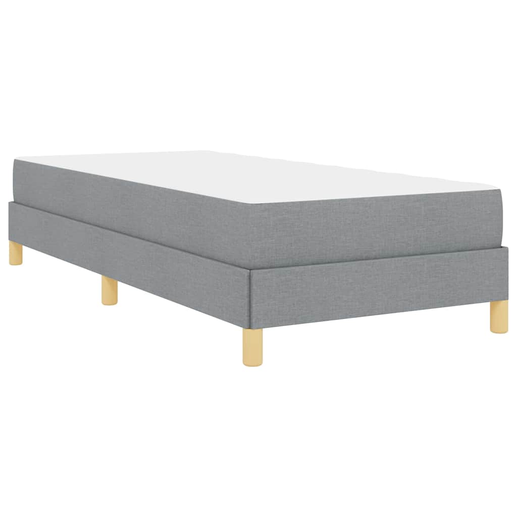 Letto a molle Grigio chiaro e Marrone 100 x 200 cm