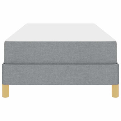 Letto a molle Grigio chiaro e Marrone 100 x 200 cm
