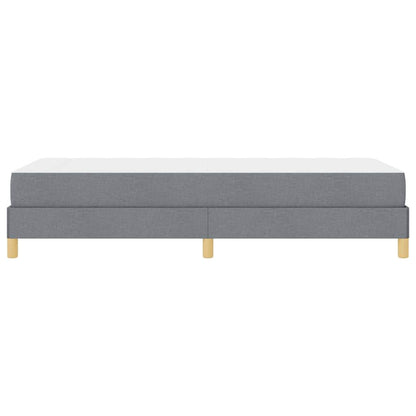Letto a molle Grigio chiaro e Marrone 100 x 200 cm