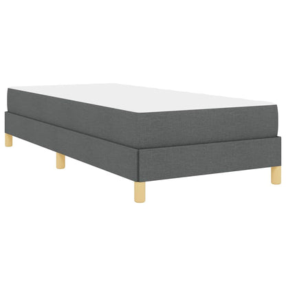 Letto a molle con materasso Grigio scuro 100 x 200 cm Tessuto | homemem39