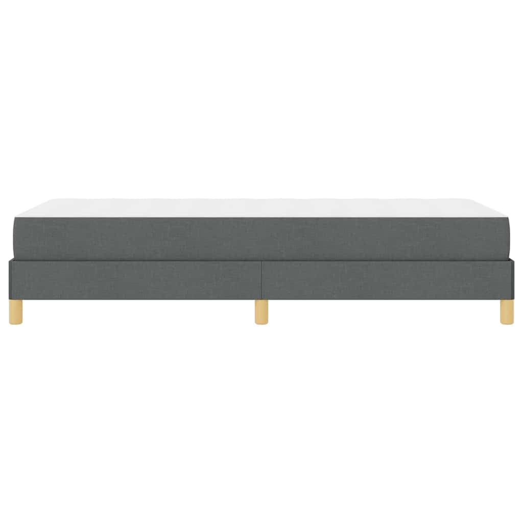 Letto a molle con materasso Grigio scuro 100 x 200 cm Tessuto | homemem39