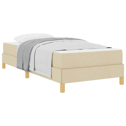 Letto a molle Crema e Marrone 100 x 200 cm