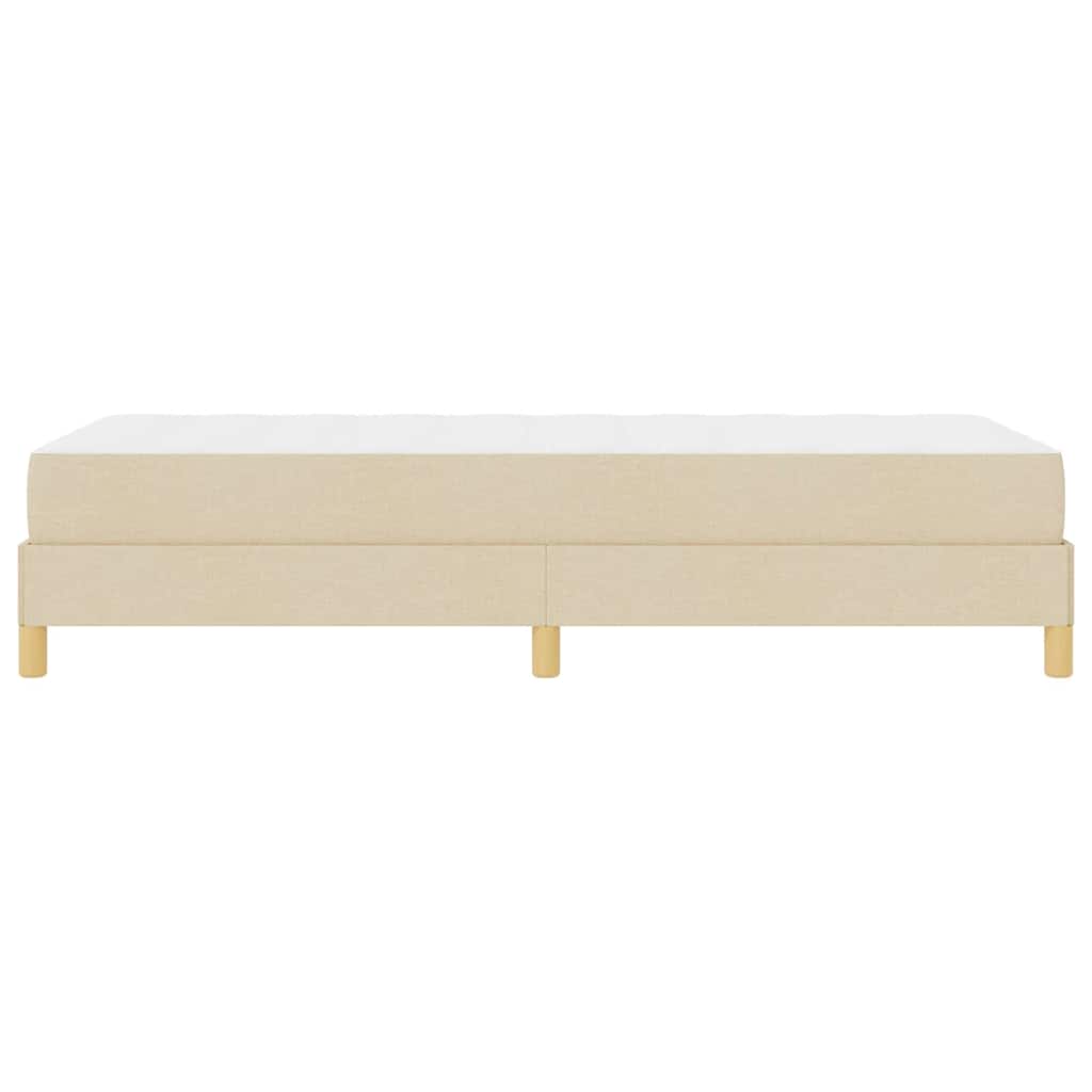 Letto a molle Crema e Marrone 100 x 200 cm