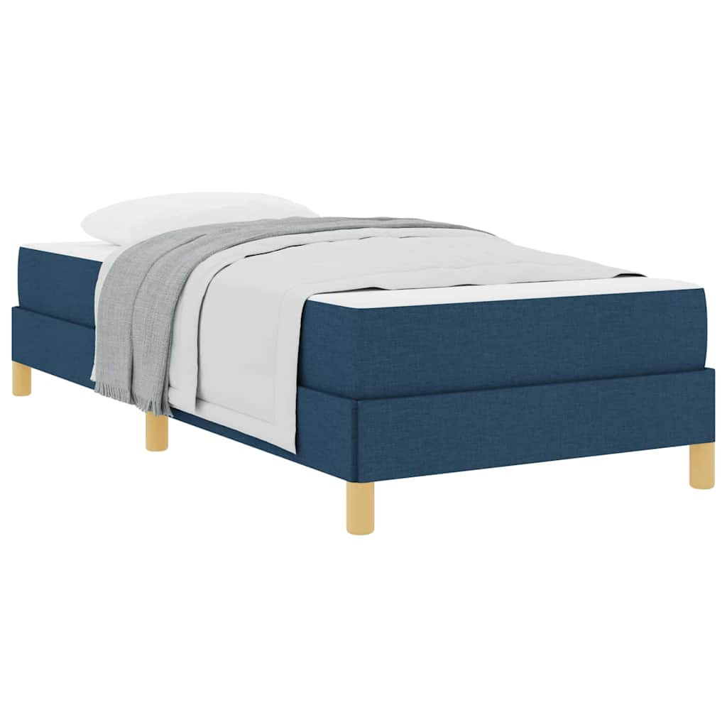 Letto a molle Blu e Bianco 100 x 200 cm Schiuma