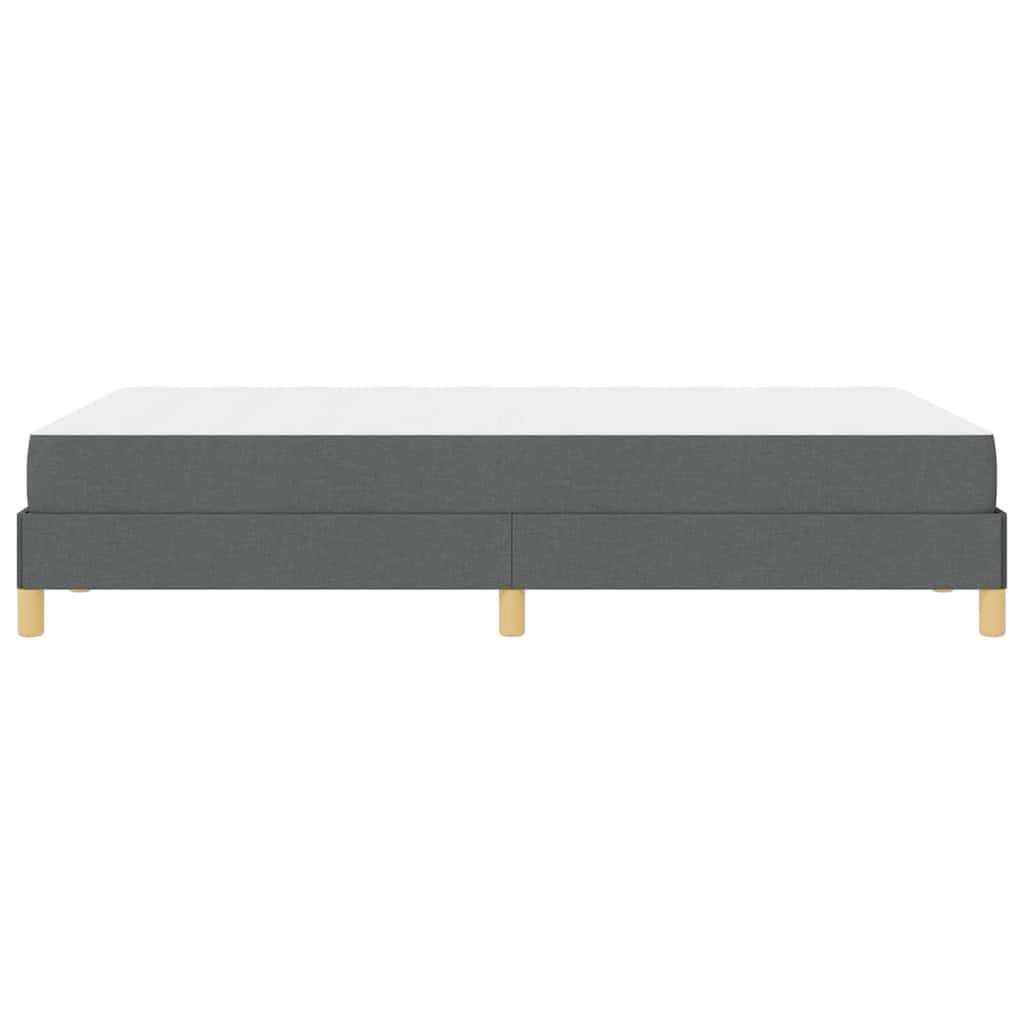 Letto a molle con materasso Grigio scuro 120 x 190 cm Tessuto | homemem39