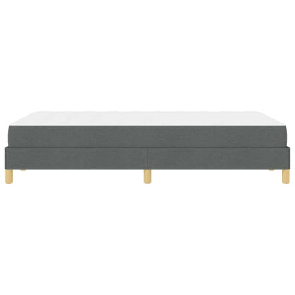 Letto a molle con materasso Grigio scuro 120 x 190 cm Tessuto | homemem39