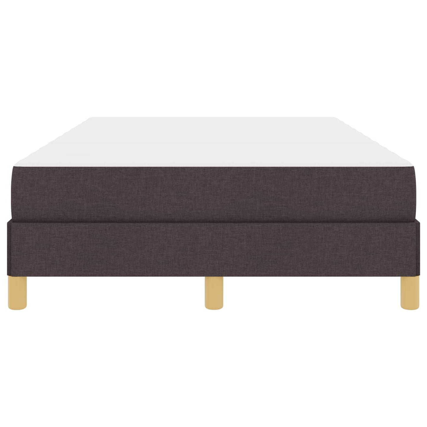 Letto a molle con materasso Marrone Scuro 120 x 190 cm Tessuto | homemem39