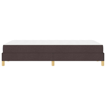 Letto a molle con materasso Marrone Scuro 120 x 190 cm Tessuto | homemem39