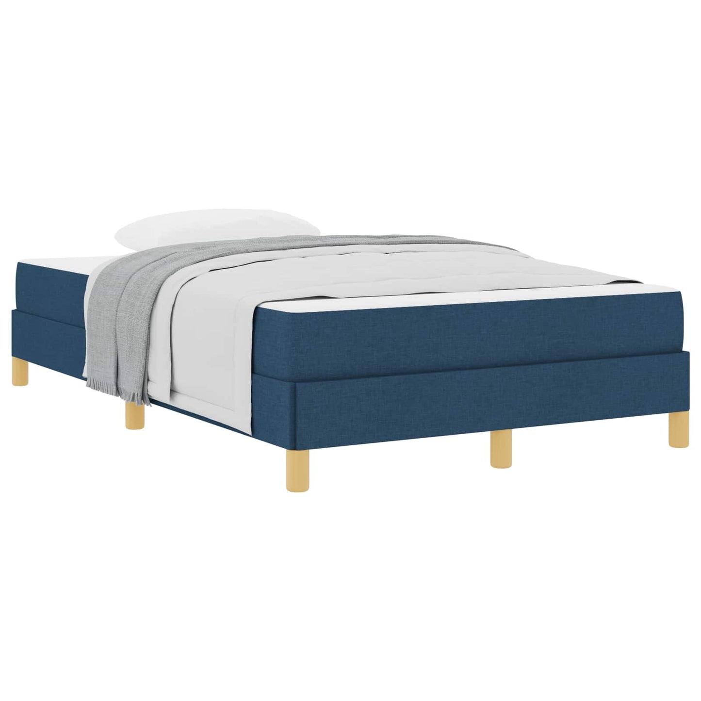 Letto a molle con materasso Blu 120 x 190 cm Tessuto | homemem39