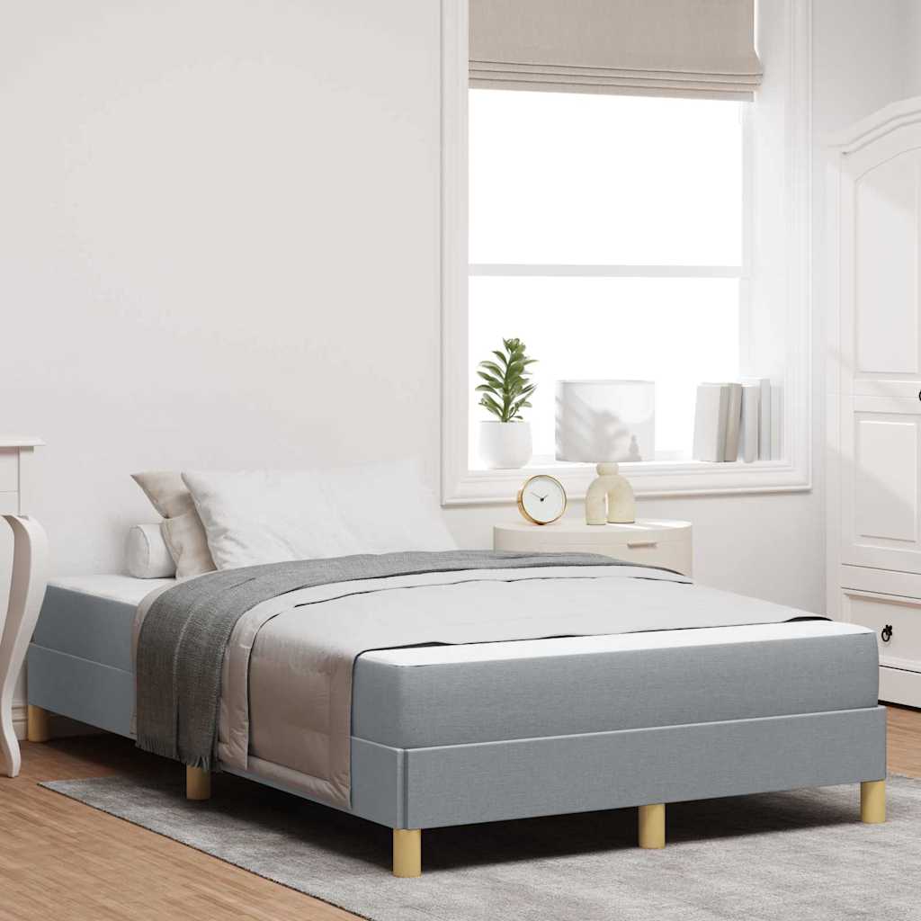 Letto a molle con materasso Grigio chiaro 120 x 200 cm Tessuto | homemem39