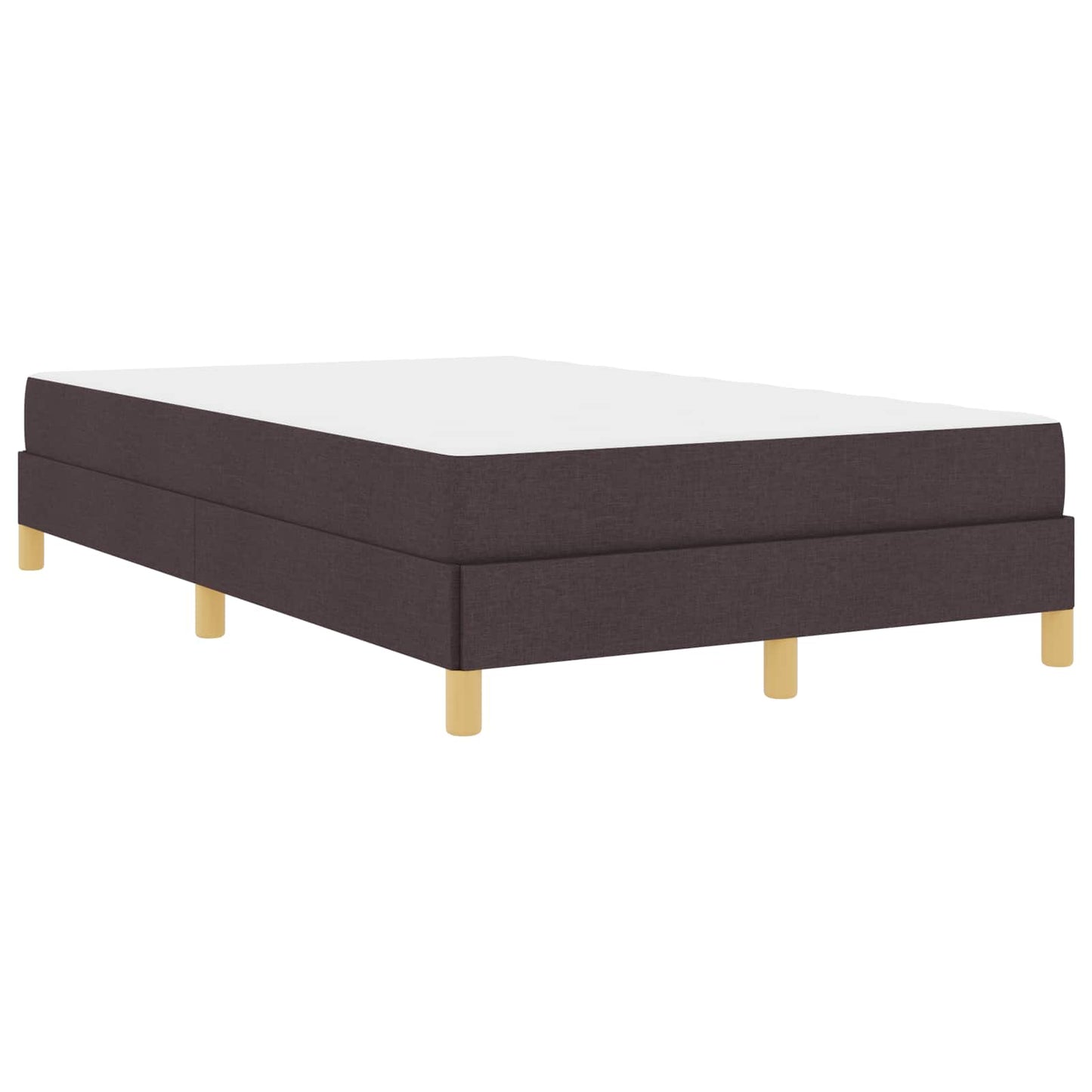 Letto a molle con materasso Marrone Scuro 120 x 200 cm Tessuto | homemem39
