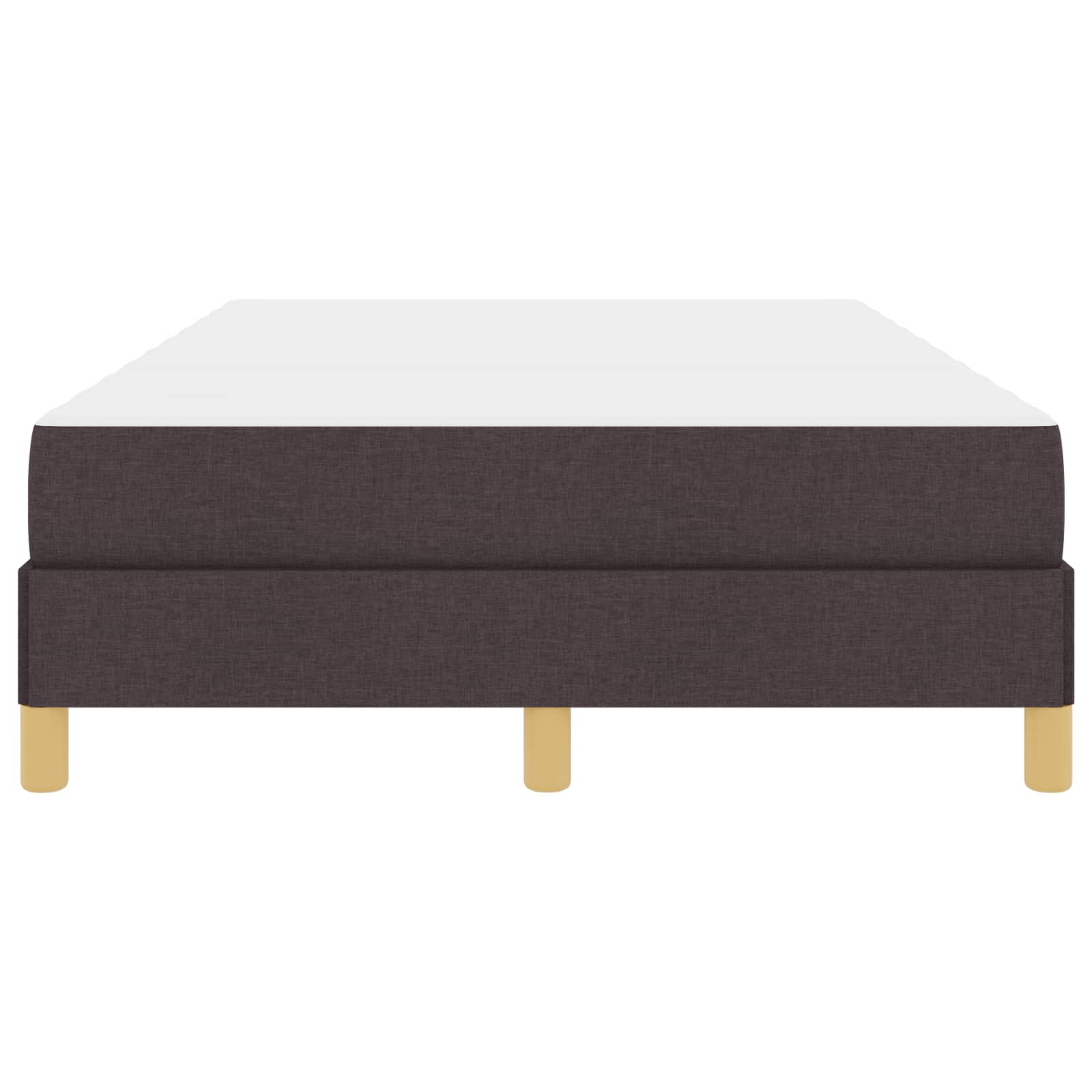 Letto a molle con materasso Marrone Scuro 120 x 200 cm Tessuto | homemem39