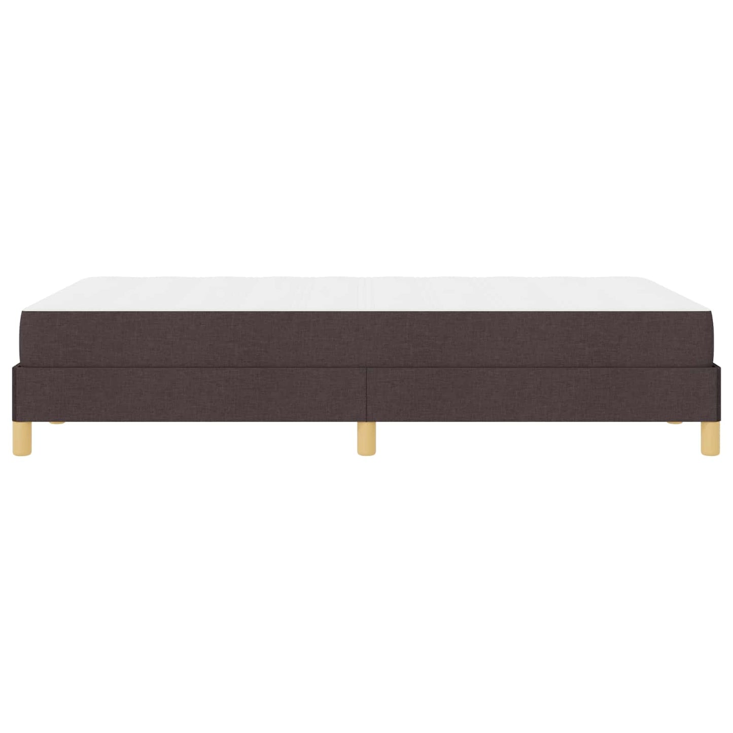 Letto a molle con materasso Marrone Scuro 120 x 200 cm Tessuto | homemem39