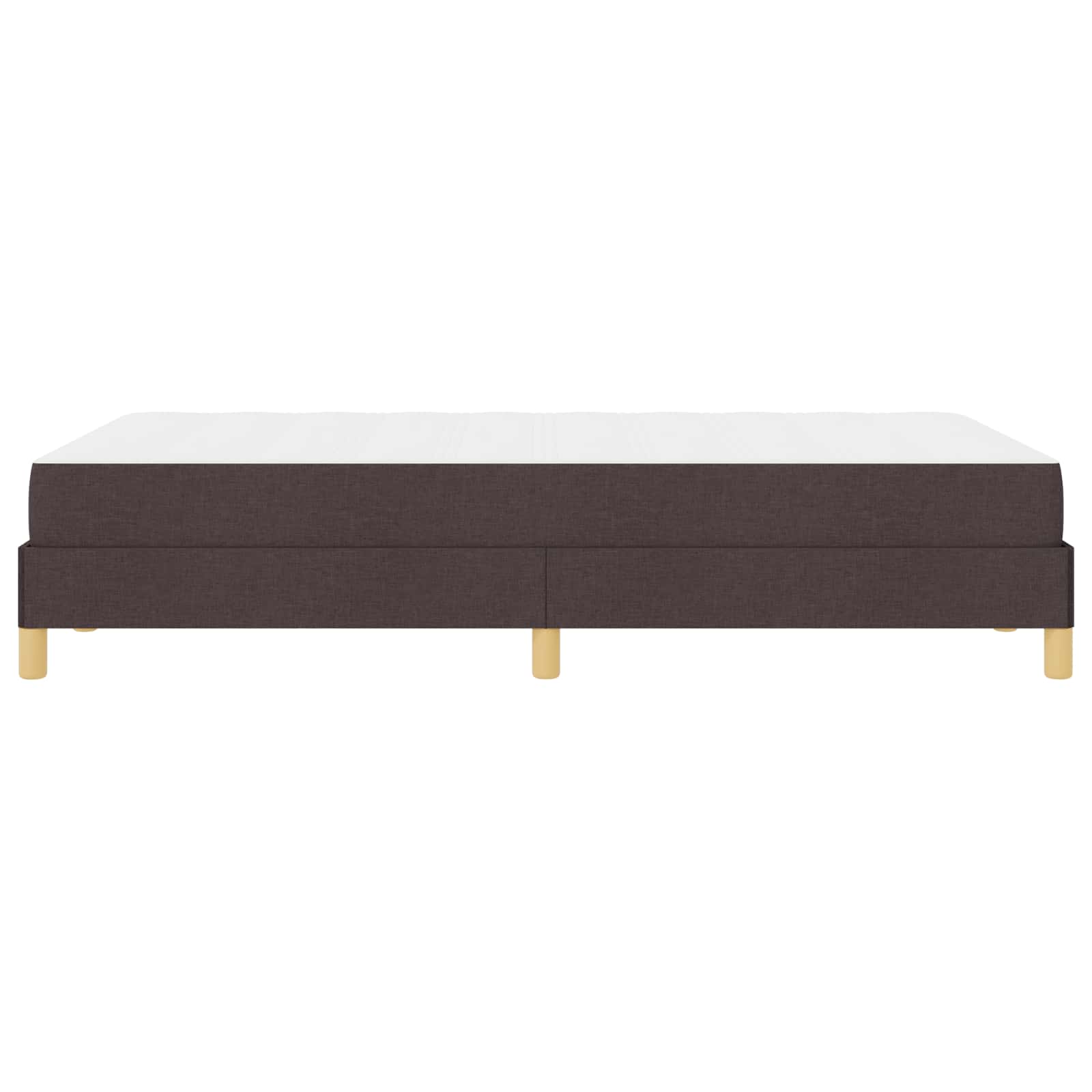 Letto a molle con materasso Marrone Scuro 120 x 200 cm Tessuto | homemem39
