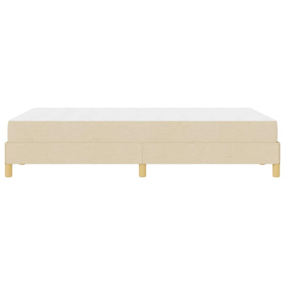 Letto a molle Crema e Marrone 120 x 200 cm