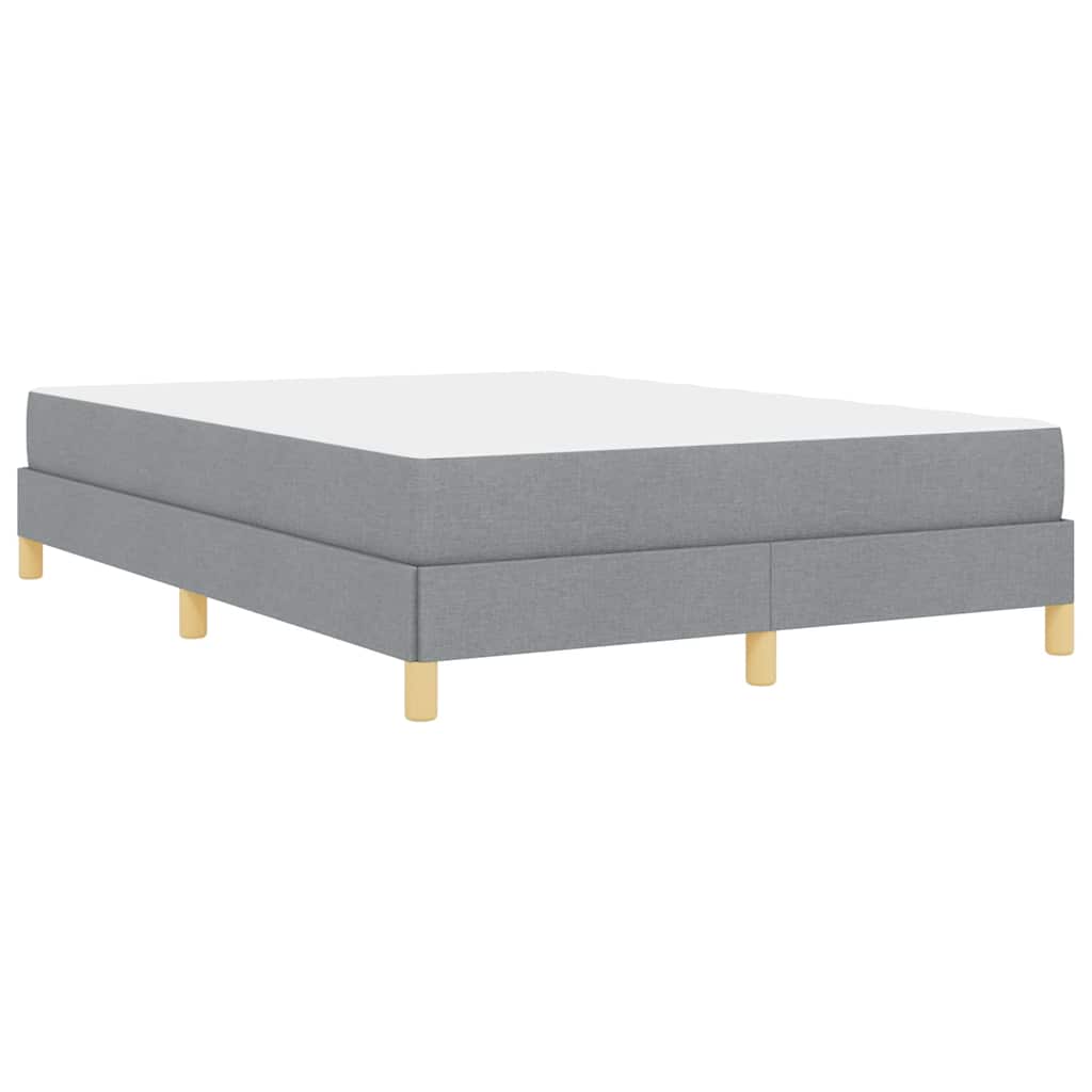 Letto a molle con materasso Grigio chiaro 140 x 190 cm Tessuto | homemem39