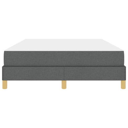 Letto a molle con materasso Grigio scuro 140 x 190 cm Tessuto | homemem39