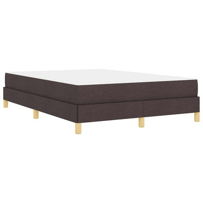 Letto a molle con materasso Marrone Scuro 140 x 190 cm Tessuto | homemem39