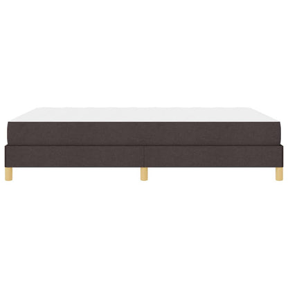 Letto a molle con materasso Marrone Scuro 140 x 190 cm Tessuto | homemem39