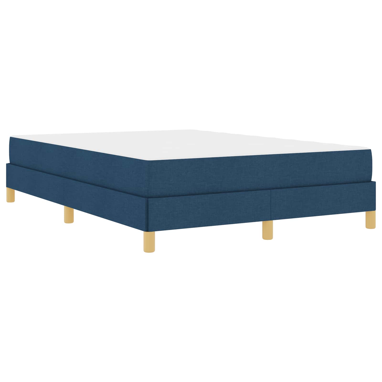 Letto a molle con materasso Blu 140 x 190 cm Tessuto | homemem39