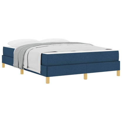Letto a molle Blu e Marrone 140 x 190 cm