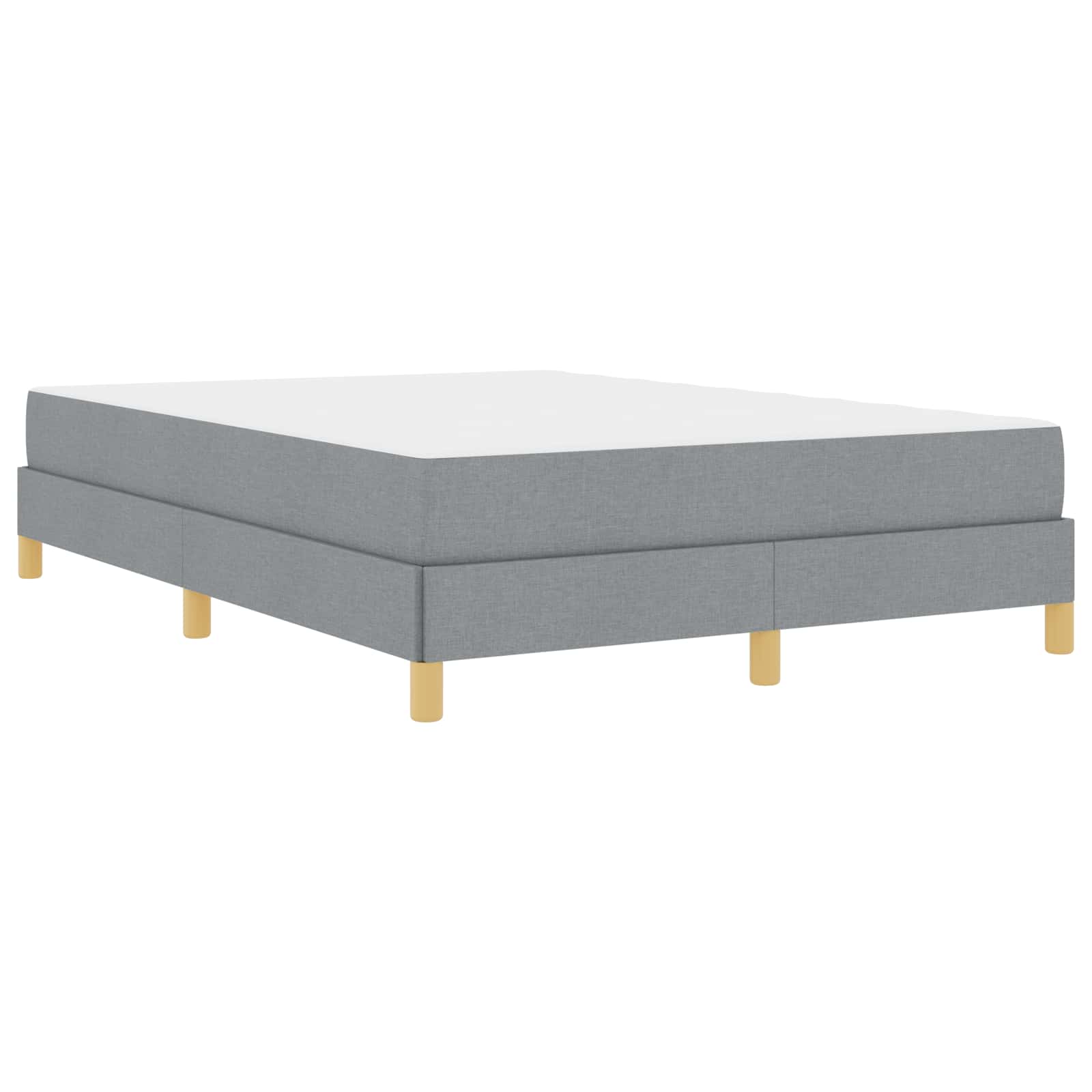 Letto a molle con materasso Grigio chiaro 140 x 200 cm Tessuto | homemem39