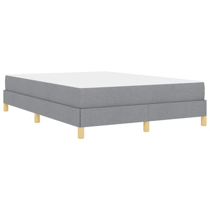 Letto a molle Grigio chiaro e Marrone 140 x 200 cm