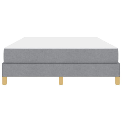 Letto a molle Grigio chiaro e Marrone 140 x 200 cm