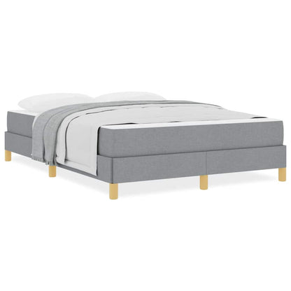 Letto a molle Grigio chiaro e Marrone 140 x 200 cm