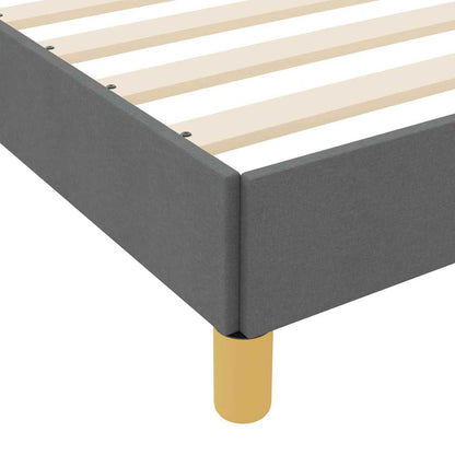 Letto a molle con materasso Grigio scuro 140 x 200 cm Tessuto | homemem39