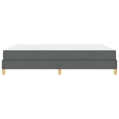 Letto a molle con materasso Grigio scuro 140 x 200 cm Tessuto
