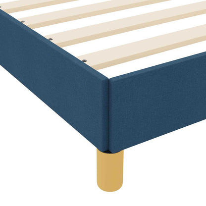 Letto a molle con materasso Blu 140 x 200 cm Tessuto | homemem39