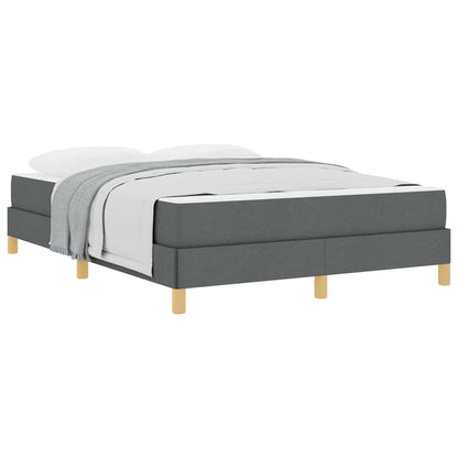 Letto a molle Grigio scuro e Marrone 160 x 200 cm