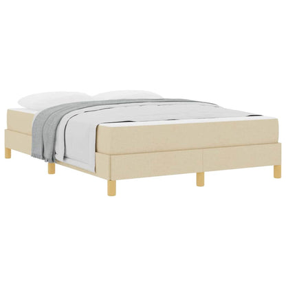 Letto a molle Crema e Marrone 160 x 200 cm