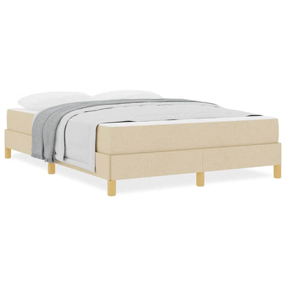 Letto a molle Crema e Marrone 160 x 200 cm