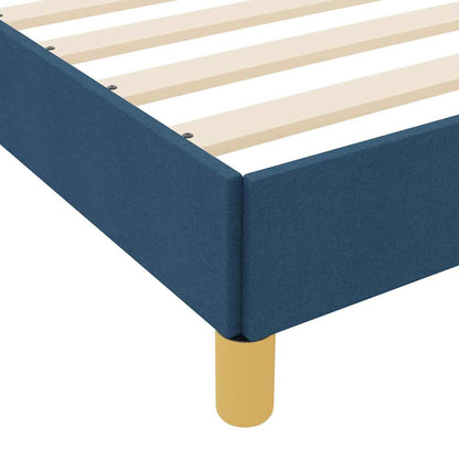 Letto a molle con materasso Blu 160 x 200 cm Tessuto | homemem39
