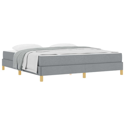 Letto a molle con materasso Grigio chiaro 180 x 200 cm Tessuto | homemem39