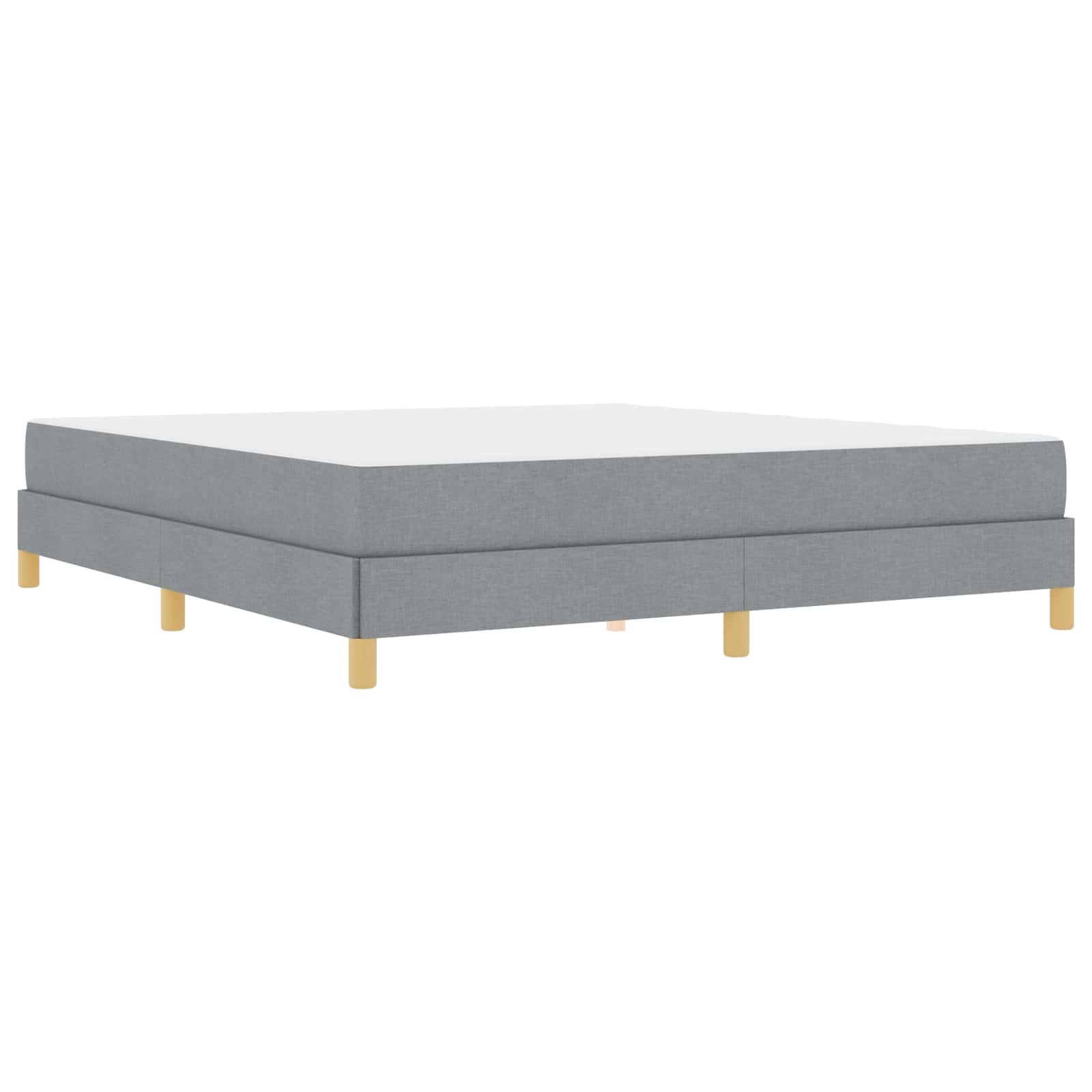 Letto a molle con materasso Grigio chiaro 180 x 200 cm Tessuto | homemem39