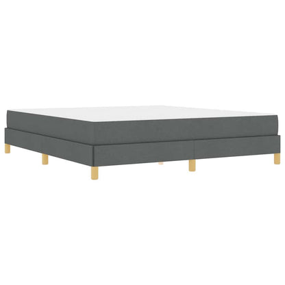 Letto a molle Grigio scuro e Marrone 180 x 200 cm