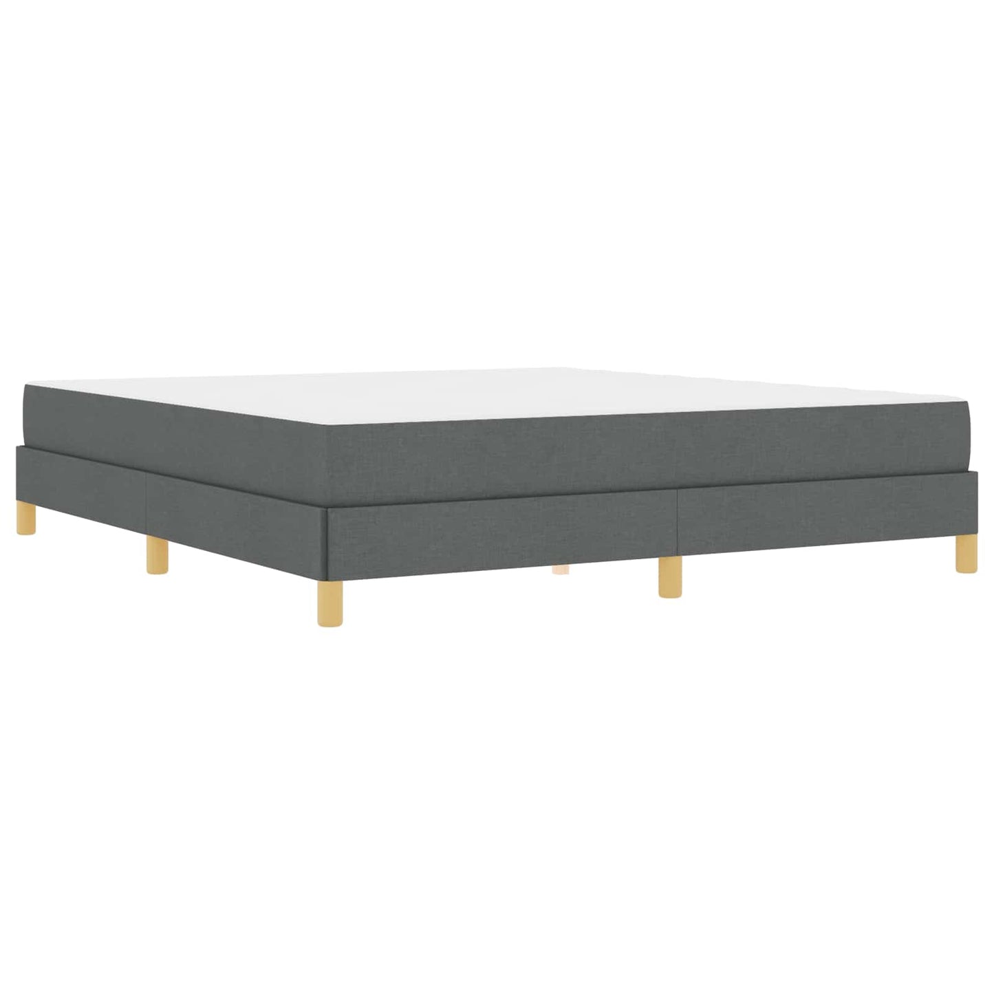 Letto a molle con materasso Grigio scuro 180 x 200 cm Tessuto | homemem39