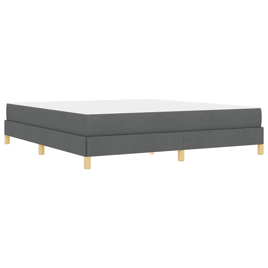 Letto a molle Grigio scuro e Marrone 180 x 200 cm