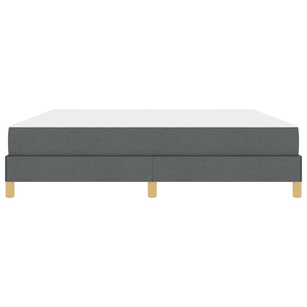 Letto a molle Grigio scuro e Marrone 180 x 200 cm