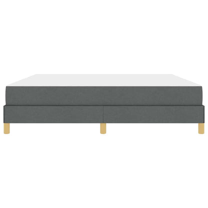 Letto a molle Grigio scuro e Marrone 180 x 200 cm
