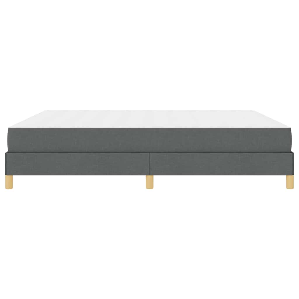 Letto a molle Grigio scuro e Marrone 180 x 200 cm