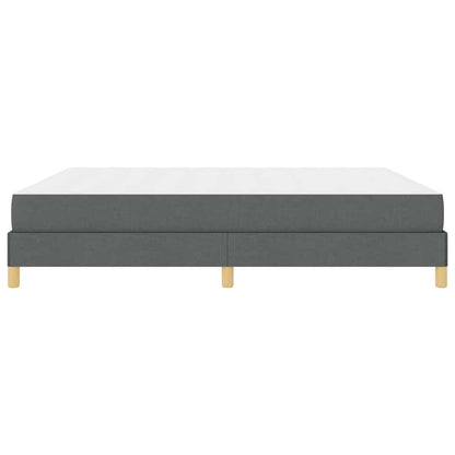 Letto a molle Grigio scuro e Marrone 180 x 200 cm