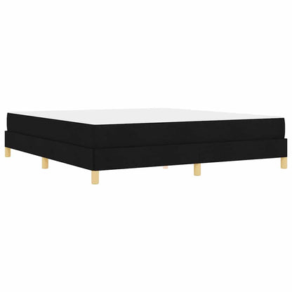 Letto a molle Nero e Marrone 180 x 200 cm